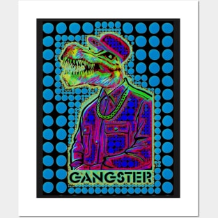 Gangster Dinosaur PopArt Posters and Art